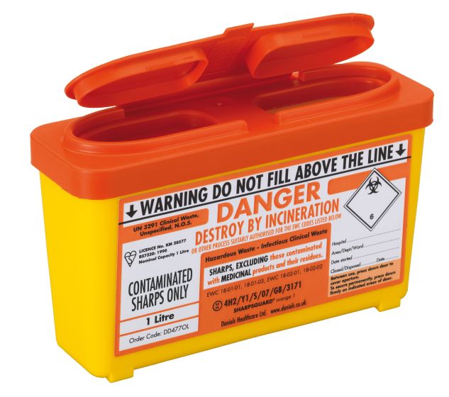 Sharps Container 1.0 Litre